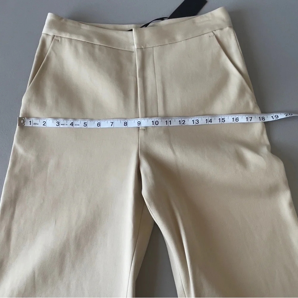 Jenni Kayne 4 Khaki High Waist Wide Leg Trouser Pant NWT Neutral Minimal - Picture 11 of 15